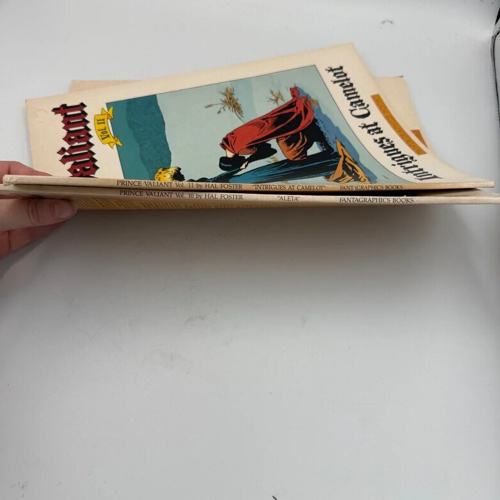 Prince Valiant Vol 10 11 Hal Foster Fantagraphics Books Aleta Intrigues Camelot